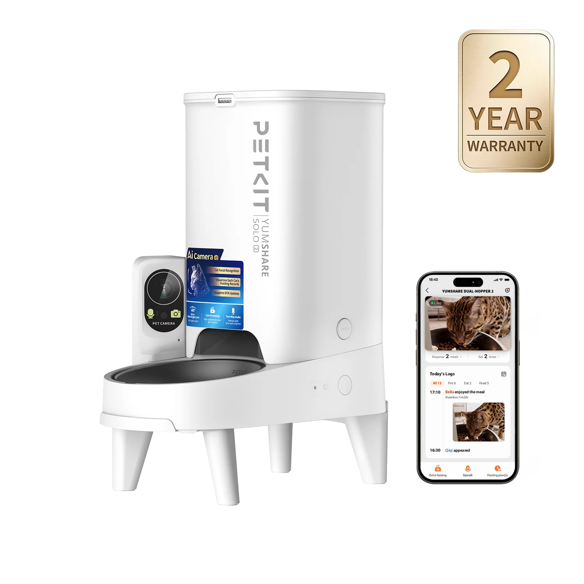 YumShare Solo 2 Automatic Feeder with Camera-0